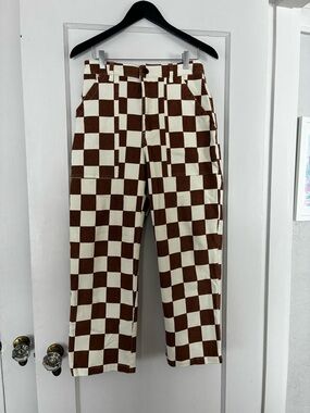 SERVICE FATIGUE PANTS - RUST CHECKERBOARD
